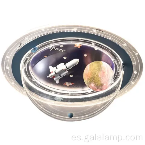 Luz de techo de cohete espacial único para las habitaciones de los niños